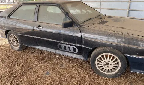 Продават на търг 40-годишно Audi Quattro, случайно намерено в плевня - 1