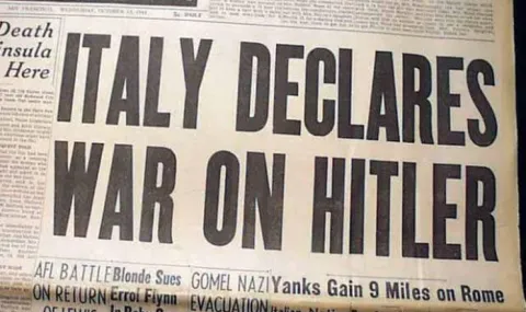 Италия обявява война на Германия на 13 октомври 1943 г - 1