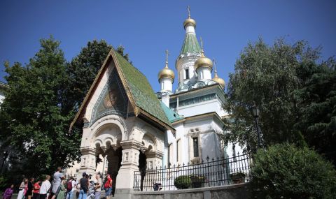 Първа литургия в Руската църква в София - 1