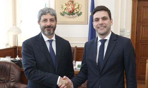 Никола Минчев се срещна с председателя на Камарата на депутатите на Италия Роберто Фико - 1