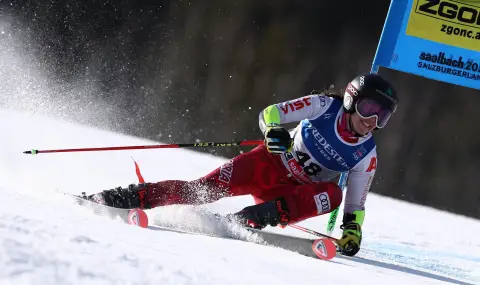 Анина Цурбриген не завърши първия манш на гигантския слалом - 1