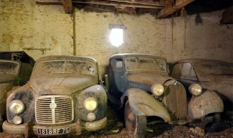 Колекция от редки френски автомобили, бе намерена в стара плевня (ВИДЕО) - 1