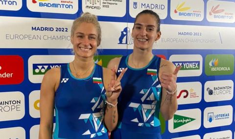 Стефани и Габриела Стоеви взеха сребро на турнир по бадминтон в Дъблин - 1