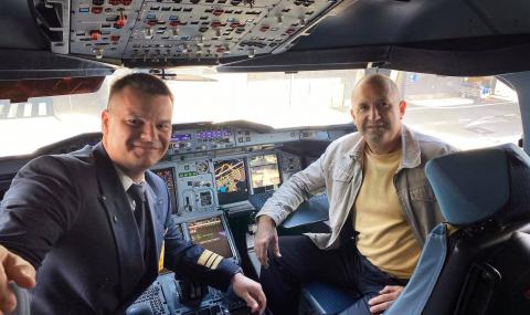 Румен Радев седна в пилотската кабина на Airbus A-380 - 1