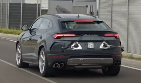 Защо Lamborghini тества Urus с прикрепени микрофони в задната част? (ВИДЕО) - 1