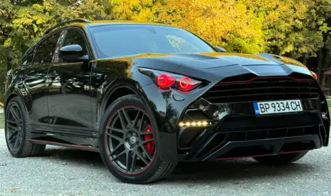 Необичайна находка: Врачанско тунинговано Infiniti обявено като BMW X5 - 1