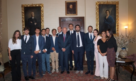 Сакскобургготски се срещна с група студенти от Италия - 1