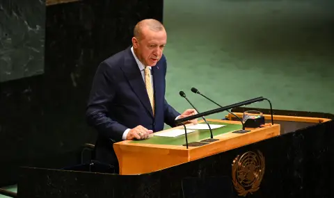 В Турция твърдят, че микрофонът на Ердоган е бил заглушен по време на речта му в ООН - 1