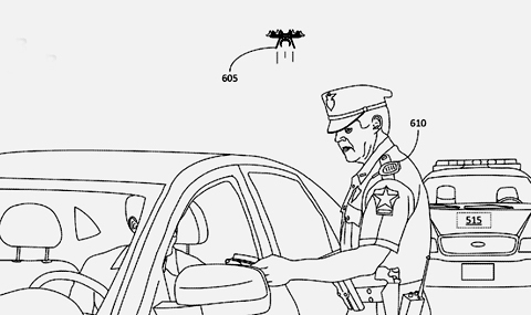 Amazon патентова полицейски дрон - 1