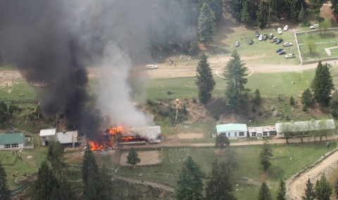 Отказ на двигателя причинил катастрофата на хеликоптер в Пакистан - 1