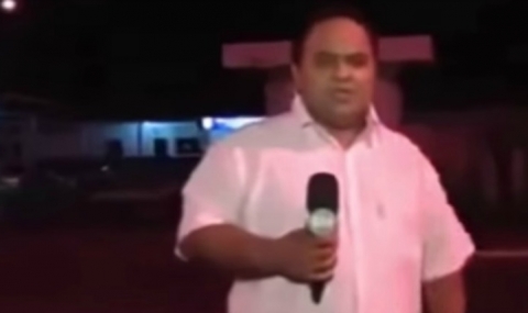 Репортер предвиди катастрофа секунди преди да се случи (ВИДЕО) - 1