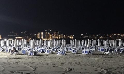 93 мощни лампи осветяват нощем плажа в Слънчев бряг СНИМКА - 1
