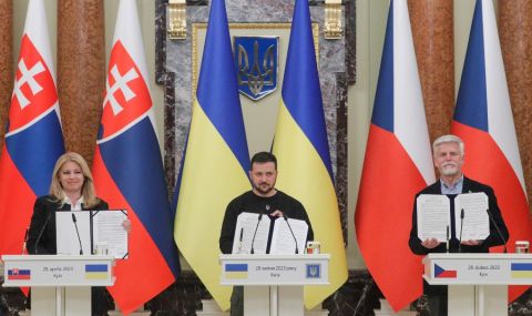Чешкият президент посети Днепър по време на визитата си в Украйна - 1