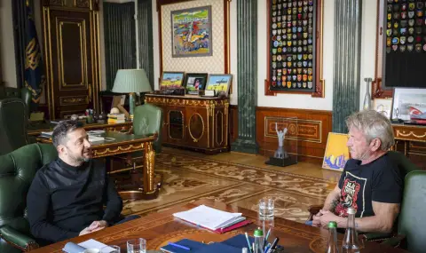 Шон Пен получи стоманен "Оскар" в Украйна, направен от отломки (ВИДЕО) - 1