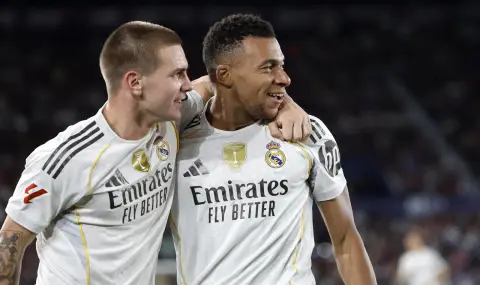 Килиан Мбапе задмина Зидан по голове за Реал Мадрид в Ла Лига - 1