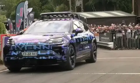 Все още непредставеният Cayenne EV подобри рекорд - 1