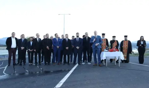 Премиерът Желязков откри обновения участък от път Е-79 край Благоевград - 1