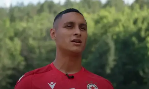 Леандро Годой с картотека за мача с ЦСКА 1948 - 1