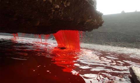 Разгадаха тайната на кървав водопад в Антарктида - 1
