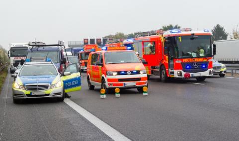 Тежка верижна катастрофа на немска магистрала - 1