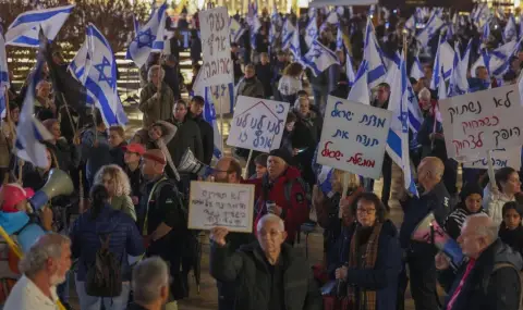 Хиляди израелци излязоха на протест срещу правителството на Нетаняху ВИДЕО - 1