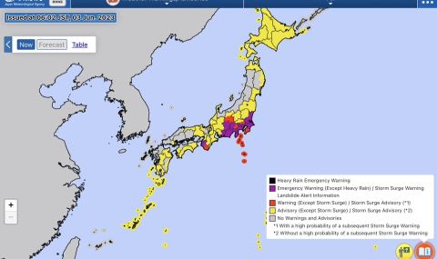 Призоваха за евакуация в Япония заради тропическата буря "Мауяр" - 1