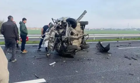 Подробности за катастрофата с трима загинали на АМ "Тракия" - 1