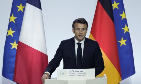 Макрон: Германия и Франция трябва да станат пионери в полагането на нови основи на Европа - 1
