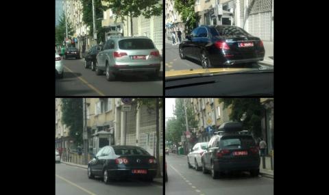Автомобилите на турското посолство редовно паркират в BUS лентата - 1