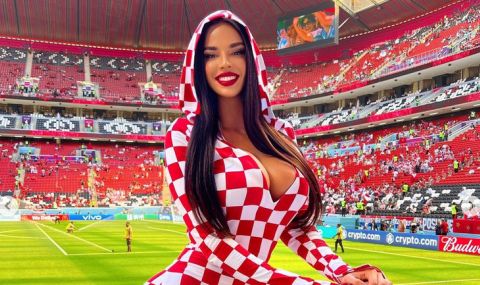 Най-сексапилната фенка на Хърватия в Катар се подигра с Неймар (ВИДЕО) - 1