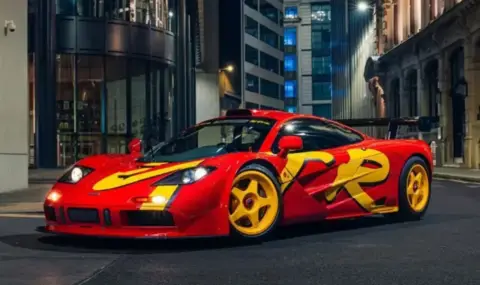 Два пъти катастрофиралият McLaren F1 GTR на барабаниста на Pink Floyd стана най-скъпият британски автомобил - 1
