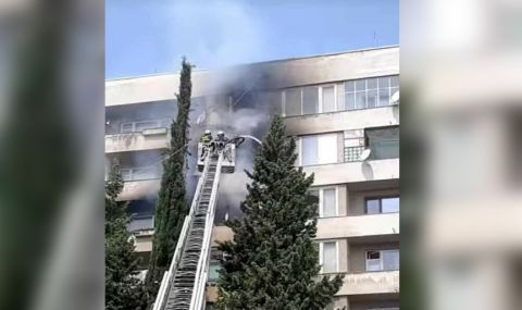 Посред бял ден: Пожар в апартамент в Сливен уби 90-годишен мъж - 1