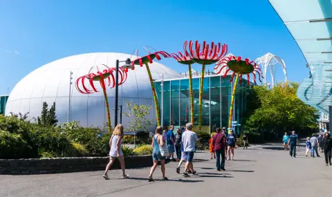 Арестуваха 40-годишен, унищожил експонати в Музея на стъклото в Сиатъл (ВИДЕО) - 1