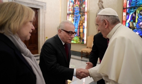 Мартин Скорсезе се срещна с папата - 1