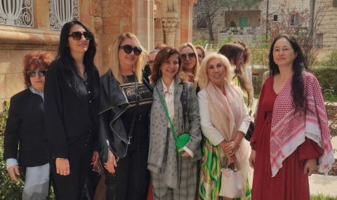 Йорданската принцеса Н.В. Дана Фирас прие българска дамска делегация в Аман  - 1