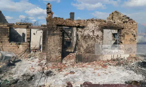 Пожар в Белослав-7 къщи са изгорели - 1