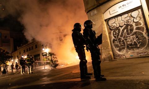 Гумени куршуми срещу протестиращите в Барселона - 1