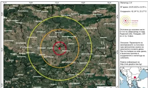 Земетресение край Първомай - 1
