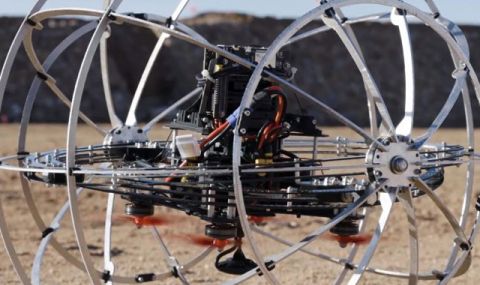 Нов сферичен робот, който може да лети и да се търкаля по земята (ВИДЕО) - 1