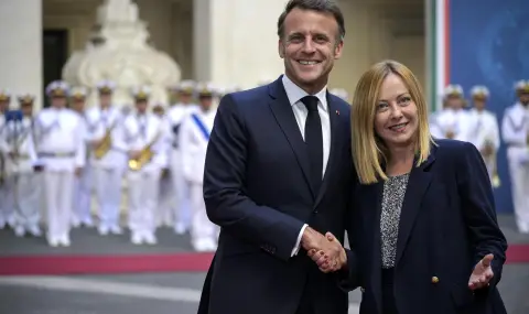 Различия по Украйна, но обща визия за Европа: Макрон и Мелони търсят единство - 1
