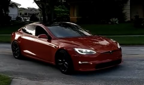 Tesla Model S със звук от Dodge Hellcat звучи изненадващо добре (ВИДЕО)  - 1