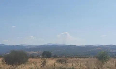 Огромен пожар в Северна Македония заплашва да влезе в България - 1