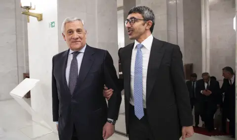 Външният министър на ОАЕ се срещна с италианския си колега по време на визитата си в Рим - 1