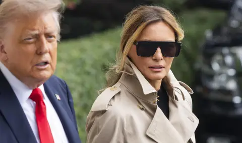 Облеклото на Мелания Тръмп при визитата ѝ във Великобритания обърка обществеността - 1