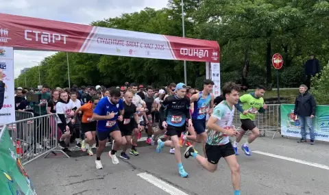 Силно участие в първия маратон с благотворителна кауза "Студентите бягат с УАСГ" - 1