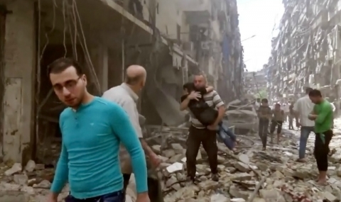 Алепо бе разтърсен от нови бомбардировки - 1
