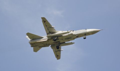 Самолет Су-24 се разби в Белгородска област - 1