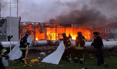 Пожари след експлозии в Запорожие - 1