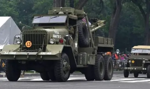 Какви превозни средства бяха показани на военния парад във Вашингтон - 1