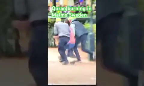 Отново запалиха копие на Корана в шведския град Малмьо